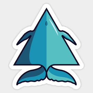 Acute Whale Sticker